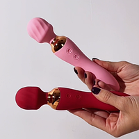 Вібратор-мікрофон 2в1, Силіконовий вібромасажер, стимулятор ергономних зон, Інтимні іграшки