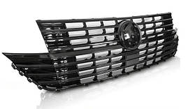 Решітка радіатора для Volkswagen T6 (чорний глянець, під емблему) 7E5853651A