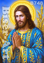 Різдво Христове в срібно-золотих тонах (В748) Набір для вишивки бісером  (40476)