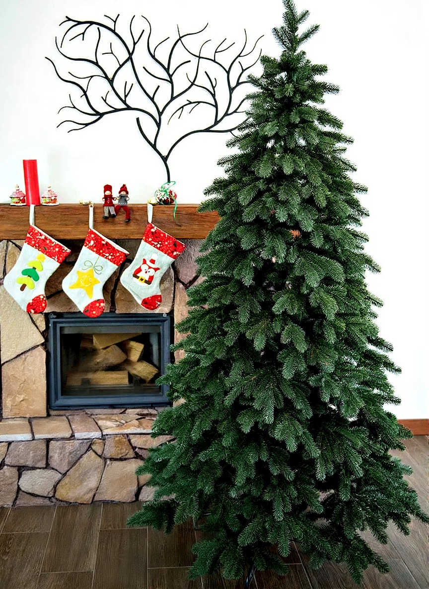 Ялинка штучна лита Королівська преміум зелена 1.8 м., фото 1