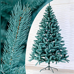 Ялинка штучна лита "БУКОВЕЛЬСЬКА" 1.5 м. Блакитна. Ялинка лита, штучна ялинка( як справжня преміум)
