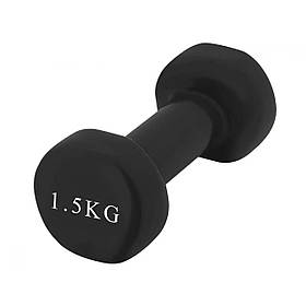 Гантель вінілова PowerPlay 1,5 кг. PP_4121 Чорна (1шт.)