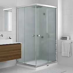 Душова кабіна 120х80х190 см прямокутна без піддону Shower Saturn розсувна для душу матове скло 6 мм STN-232-6
