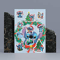 Стікери, наліпки Стіч / Stitch з прорізкою А5