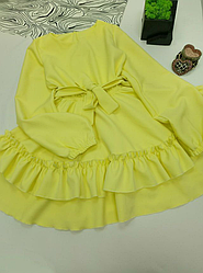 Сукня ошатна для дівчинки, волани Мілана| розміри 98 по 164