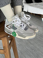 Жіночі сірі кросівки Nike Air Jordan 4 Frozen Moments Silver Grey х Джордан 36