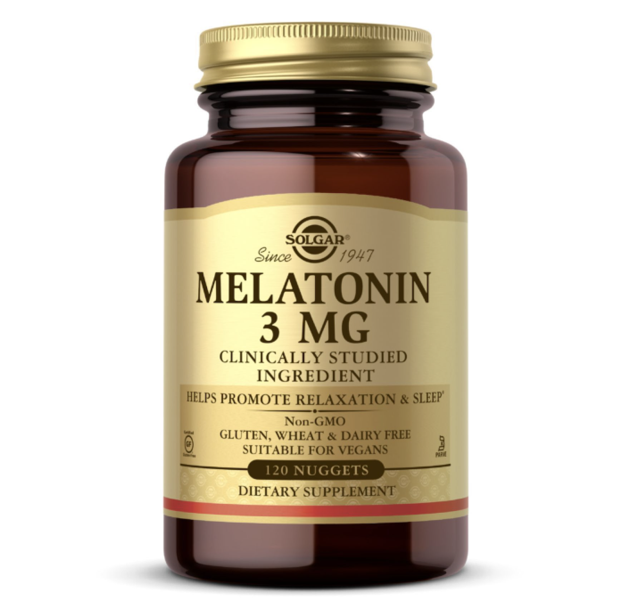 Solgar, мелатонін, 3 мг, 120 таблеток, фото 1