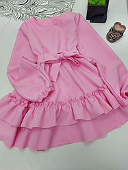 Сукня ошатна для дівчинки, волани Мілана| розміри 98 по 164
