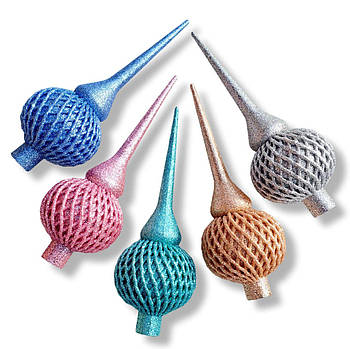 Новорічні прикраси верхівка на ялинку Ажур