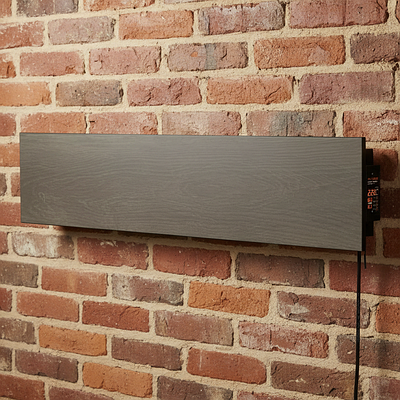 Опалювальна панель плінтусного типу FLYME 420PB (коричневе дерево), програматор