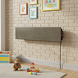 Керамічний теплий плінтус c програматором Flyme 420PB коричневе дерево, фото 3