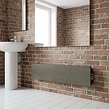 Керамічний теплий плінтус c програматором Flyme 420PB коричневе дерево, фото 4