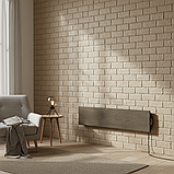 Керамічний теплий плінтус c програматором Flyme 420PB коричневе дерево, фото 5