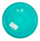 Таз 5 літрів круглий MODERN бірюзовий Ø 29 см h=11.5 см (ПолімерАгро), фото 3