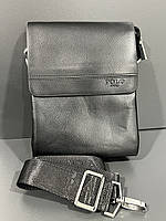 Чоловіча вертикальна сумка POLO шкіряний клапан (гуртом/роздріб)