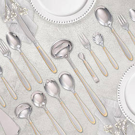 Столовий набір 72 предметів Maestro MR-1515G-72 - MegaLavka