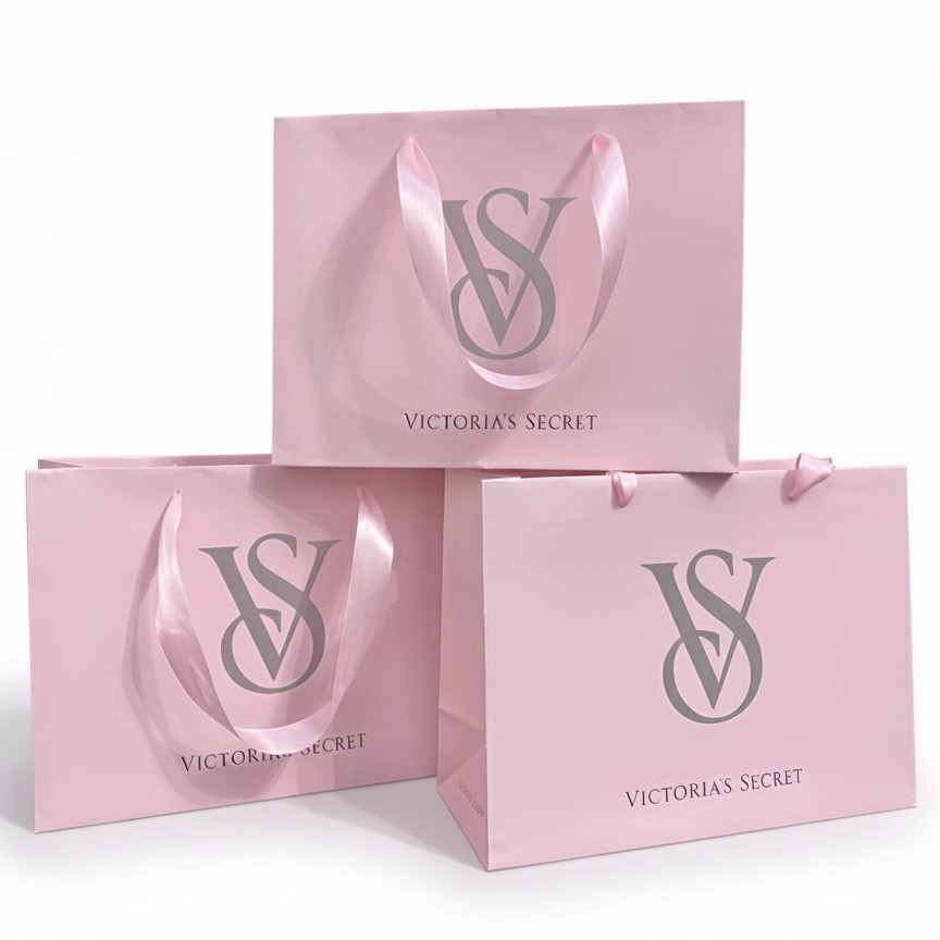 *50 шт* Пакет розмір L+ 300*227*120 мм ОПТ Victoria's Secret Рожевий