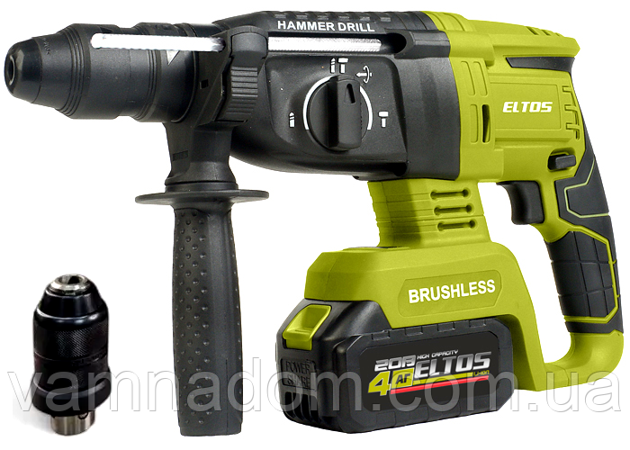 Акумуляторний перфоратор Eltos ПА-20/26DFR BL, фото 1