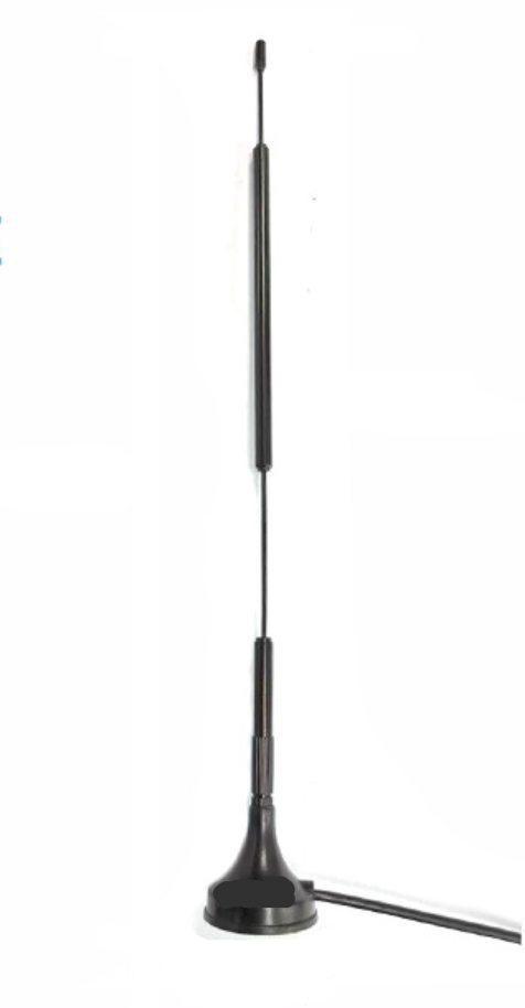 Антена з присоскою 2.4 ГГц, висота 260 мм, 3 м, SMA (внутрішня голка)