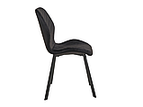 Стілець N-54 чорний велюр + чорний, фото 2