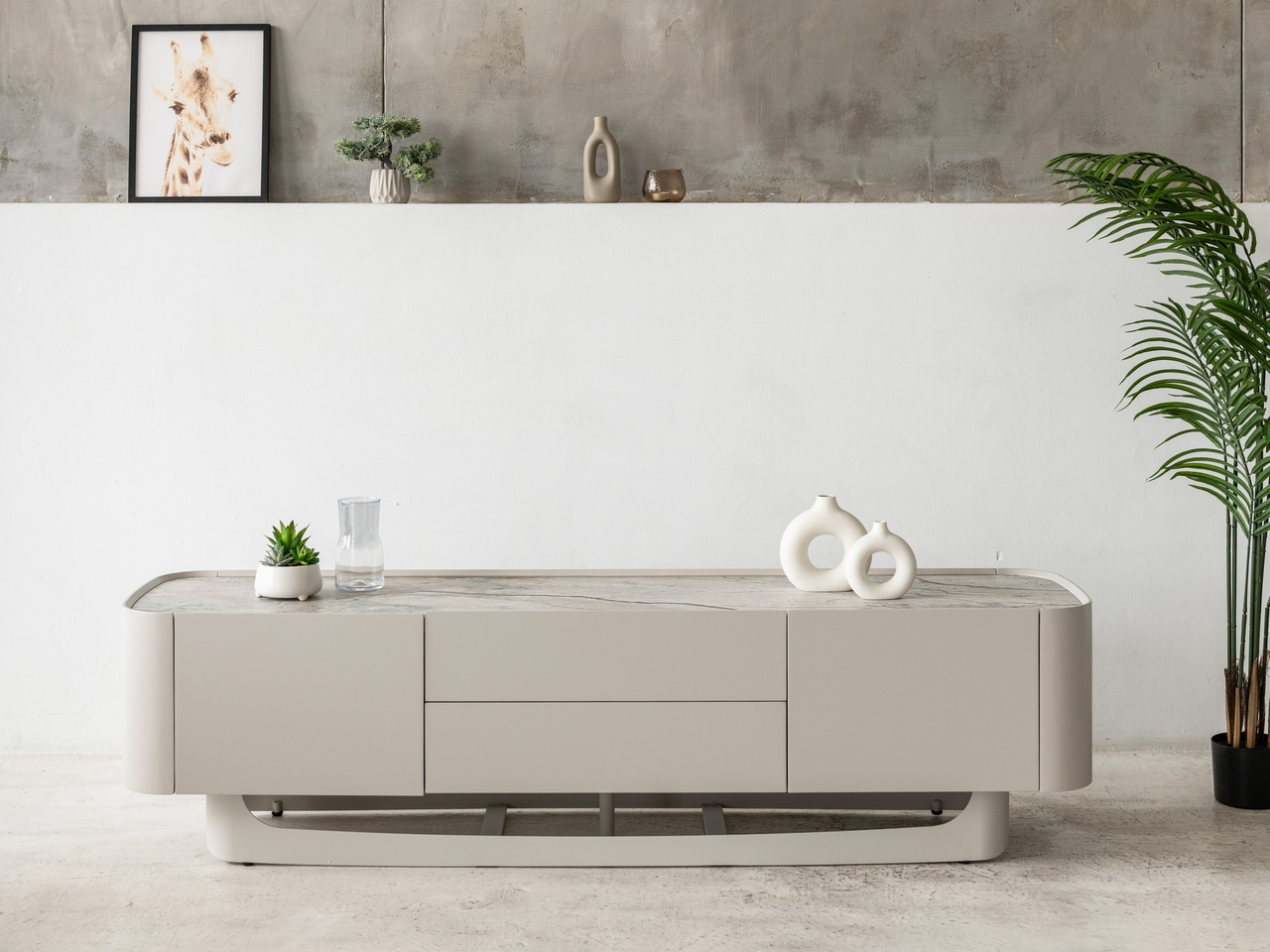 ТВ-тумба "Арно" сілвер рівер + айворі, фото 1