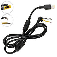 Оригінальний DC кабель живлення для БЖ LENOVO 230W USB+pin, опір 4.6 кОм !!!,  2 дроти (2x1мм) (Square 5 Pin DC Plug) (від БЖ до