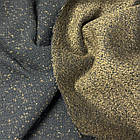 Вовна Італія, колір чорний/золото, фото 4