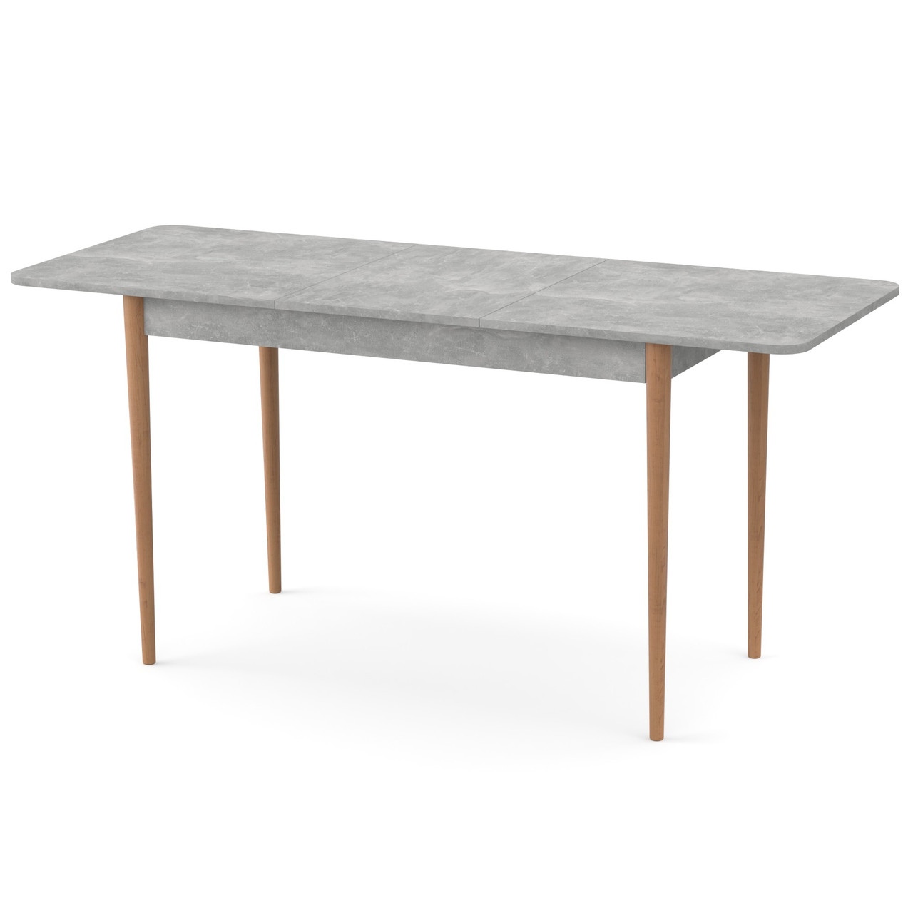 Розсувний стіл Неман МОНО прямокутний Бетон/Лак, фото 1