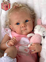 🌸 Реалістична лялька Реборн 48 см, м'яконабивна з аксесуарами