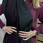 Вовна Італія, колір зелений/бургунді, фото 3