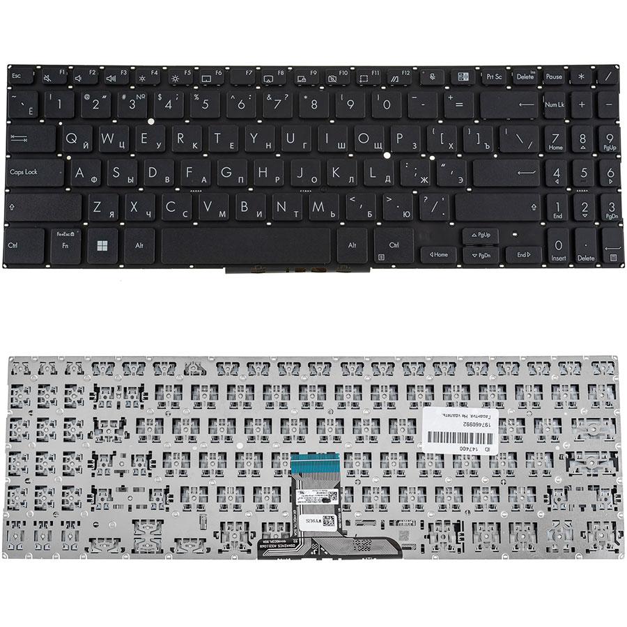 Клавіатура для ноутбука ASUS (B1500 series) rus, black, без фрейму (ОРИГИНАЛ), фото 1