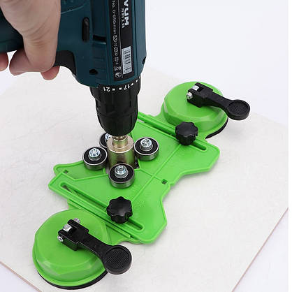 Кондуктор шаблон для свердління алмазними коронками 4-83 мм позиціонер, фото 4