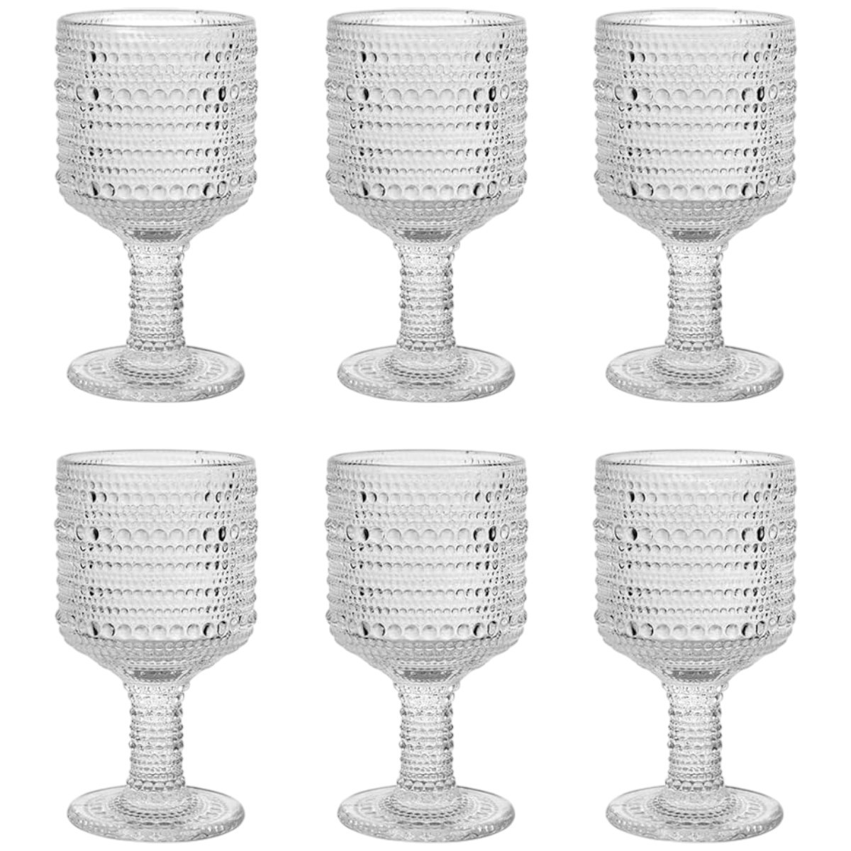 Набір келихів для вина Glass Ware 6 шт 300 мл (9024)