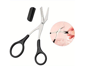 Ножиці з гребінцем, тример для корекції брів, стрижки та догляду за бровами