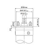 Насос відцентровий 0.92 кВт H 105(82)м Q 55(35)л/хв Ø102 мм 50 м кабелю mid AQUATICA 4QJED3-15-0.92 (778444), фото 4