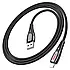 Кабель HOCO U133 USB - lightning 2.4A 1.2м чорний, фото 2