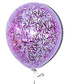 Куля з конфетті Нарізка малинова