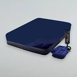 Комплект Intex 64758-3: матрац + насос + 2 подушки + чохол-наматрацник