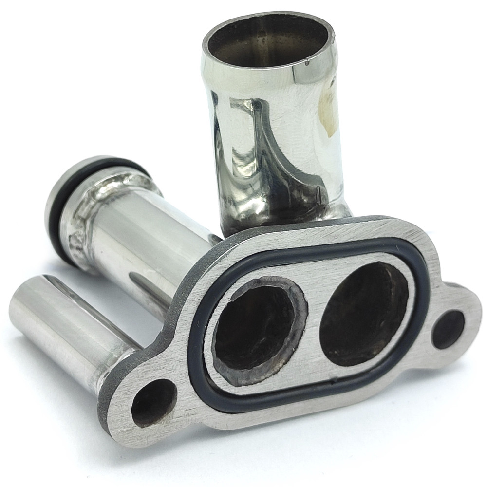 Патрубок охолодження 059121506H Audi, VW з нержавійки - ДОВІЧНА ГАРАНТІЯ, фото 1