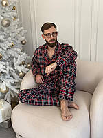Чоловіча тепла піжама COSY з начосом "Oxford"