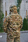 🔥  Куртка Soft Shell "Bayraktar" - Multicam  (для полювання та риболовлі, тактичні, теплі, військові), фото 7