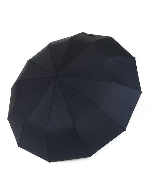 Парасолька №3260 автомат унісекс (чоловічий та жіночий) на 12 спиць пряма ручка Чорна, фото 1