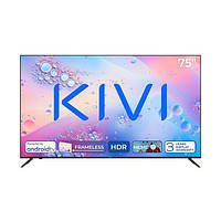 Телевізор 75 дюймів KIVI 75U760QB (4K Android TV Bluetooth WI-Fi)