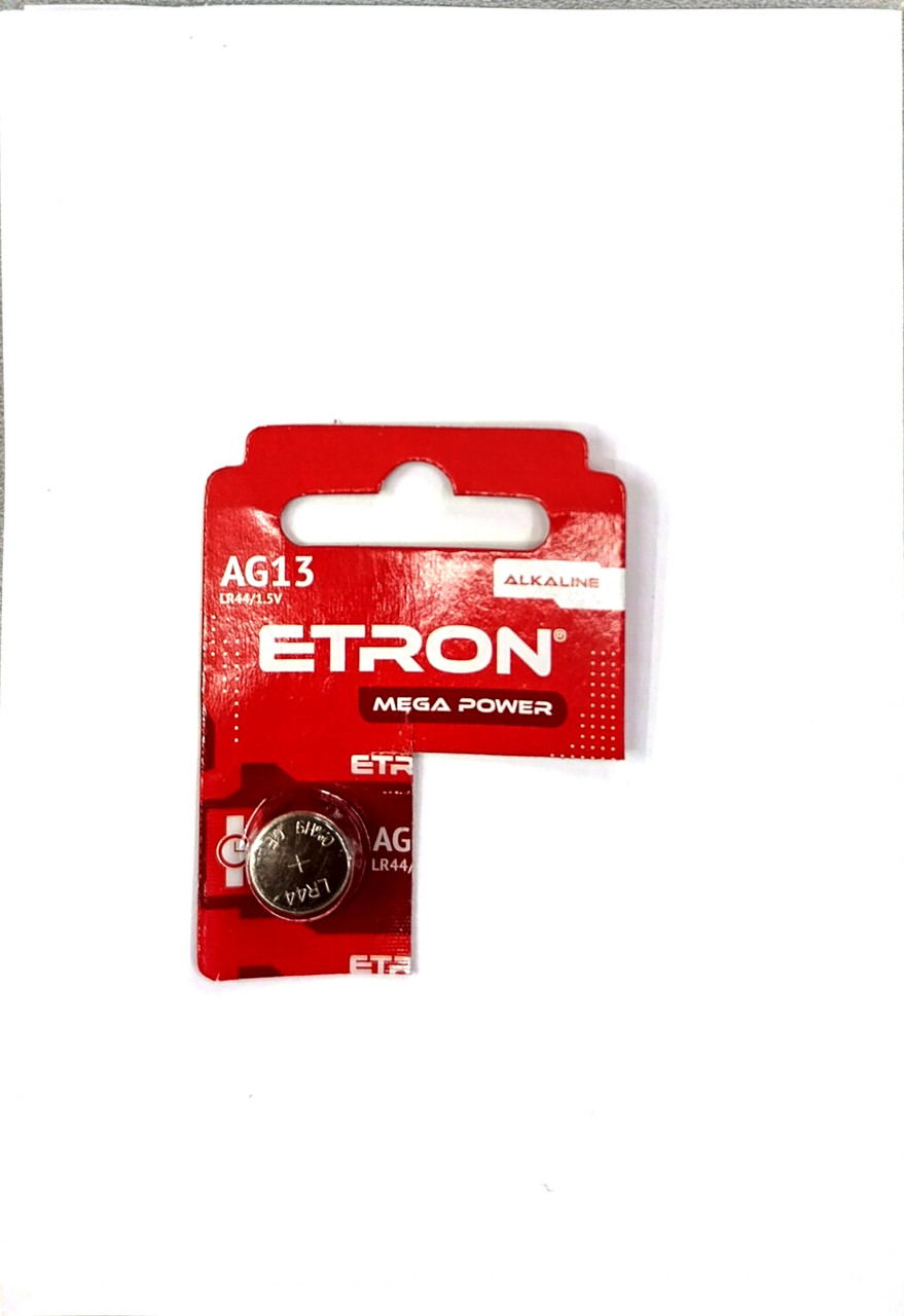 Батарейка ETRON Mega Power AG13-C10 (LR44) алкалайн (10), фото 1