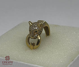 Золота Каблучка зі вставкою цирконій