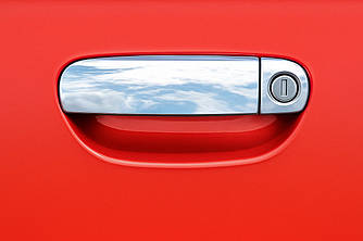 Накладки на ручки (нерж) для Ауди A6 C5 2001-2004 рр від VLF комп.