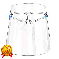 Защитная маска для лица прозрачная из ABS-пластика щиток для защиты от брызг и аэрозолей экран для лица BZN