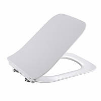 Qtap Сидіння для унітаза (Crow 640) 460x350x47 мм, White, з мікроліфтом, Slim Duroplast, Quick Release QTSC179W48700