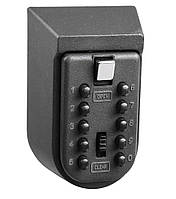 Мінісейф настінний кодовий для ключів із захистом Чорний