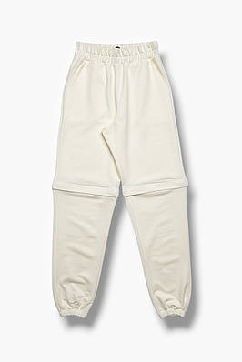 Спортивні штани для дівчинки білого кольору р.140 208081T Безкоштовна доставка